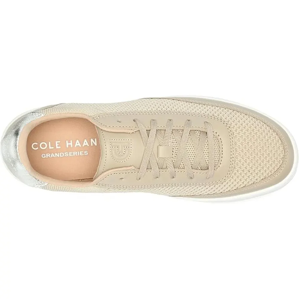 NWT Cole Haan Womens Grandpro Leisure Sneaker tan gold sz 6